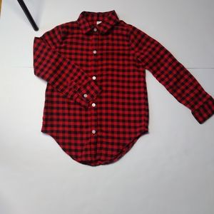 Carter Kids Plaid Button Up Long Sleeve Shirt